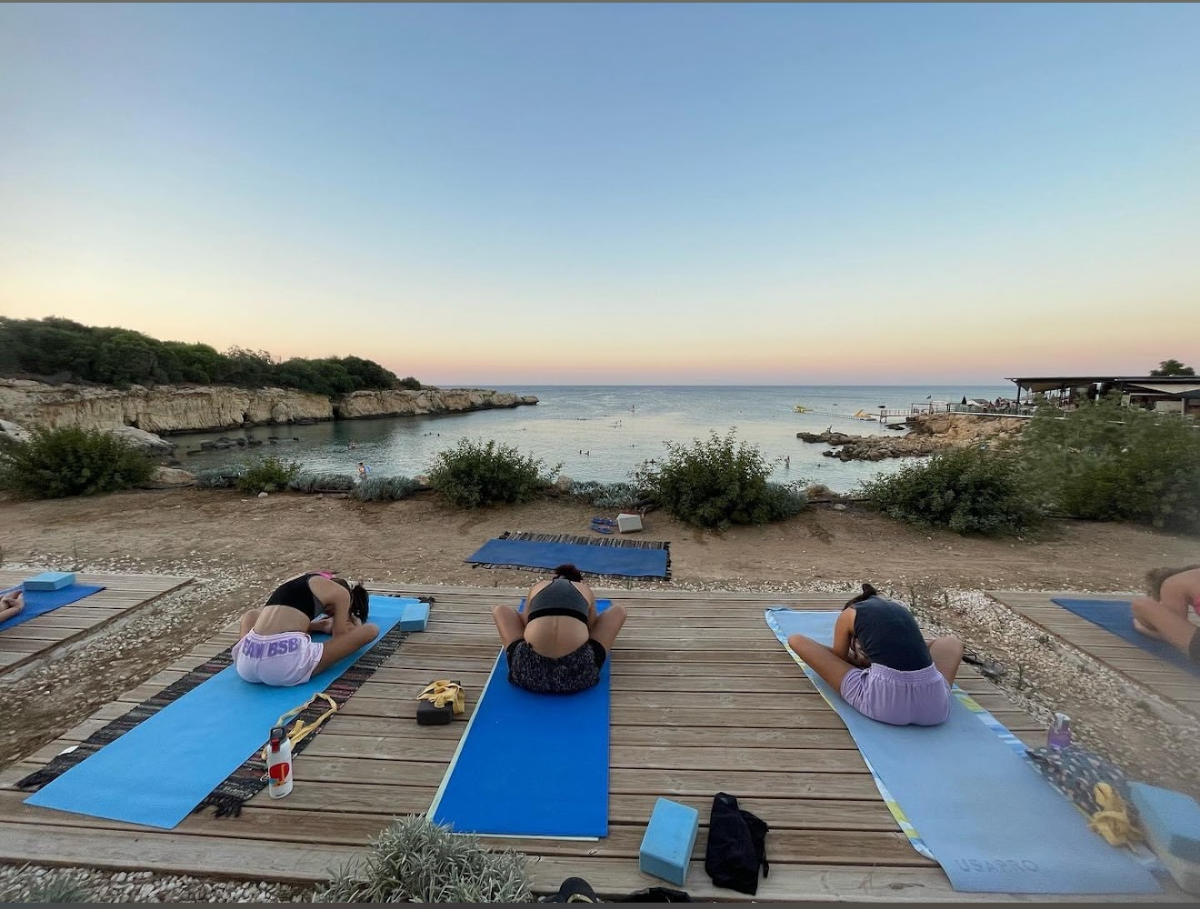 yoga by the sea